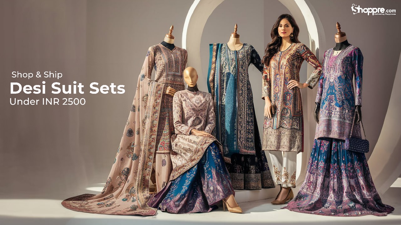 Shop & Ship Desi Suit Sets Under INR 2500