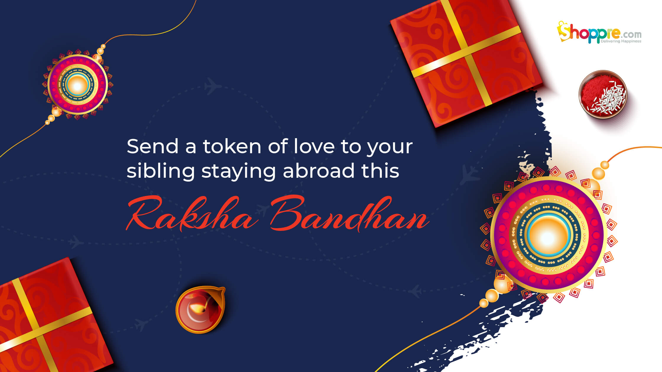 Send Rakhi from India to your brother staying Abroad Shoppre