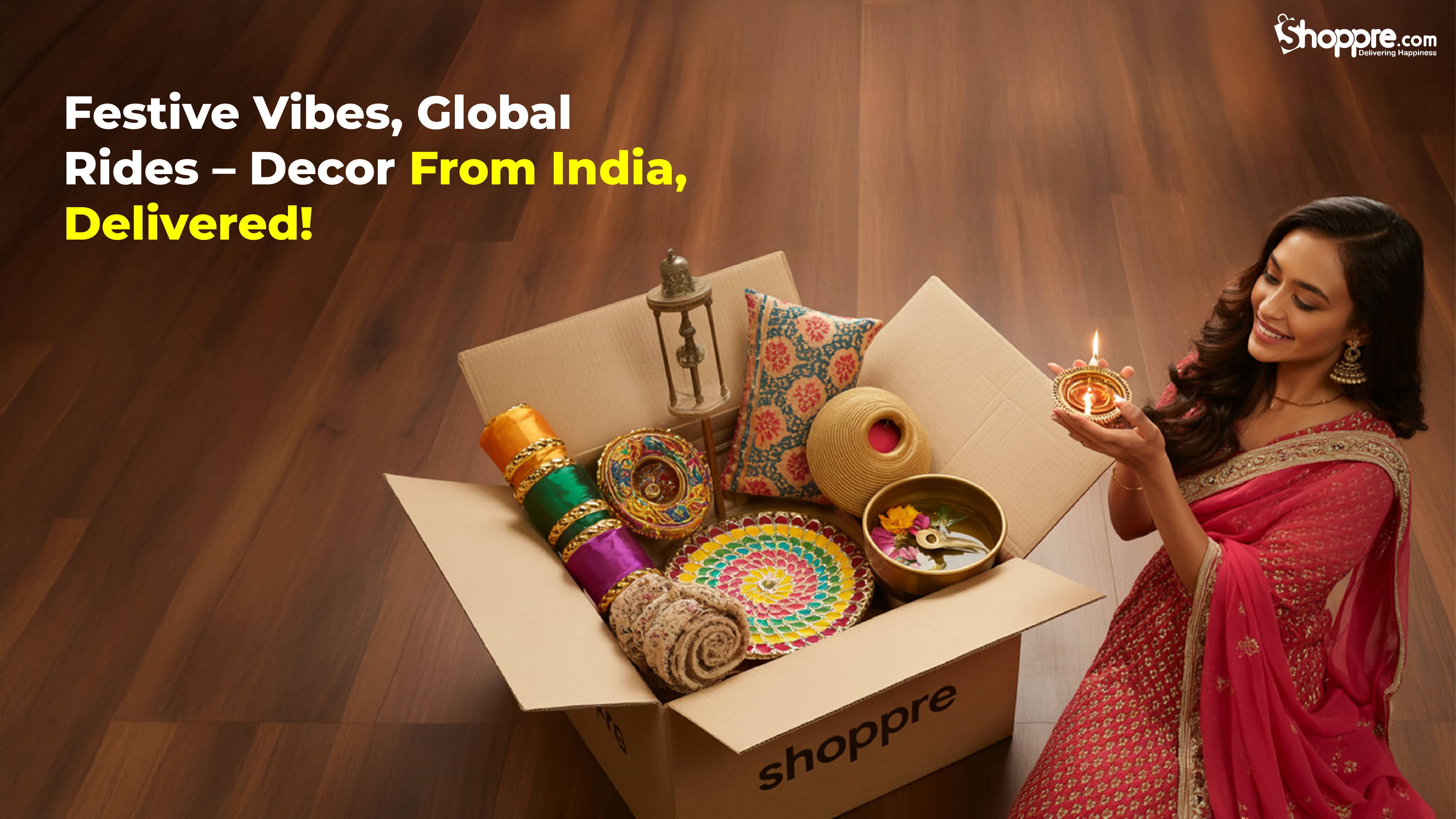  Colorful Indian Diwali lights and decor items ready to ship abroad via Shoppre